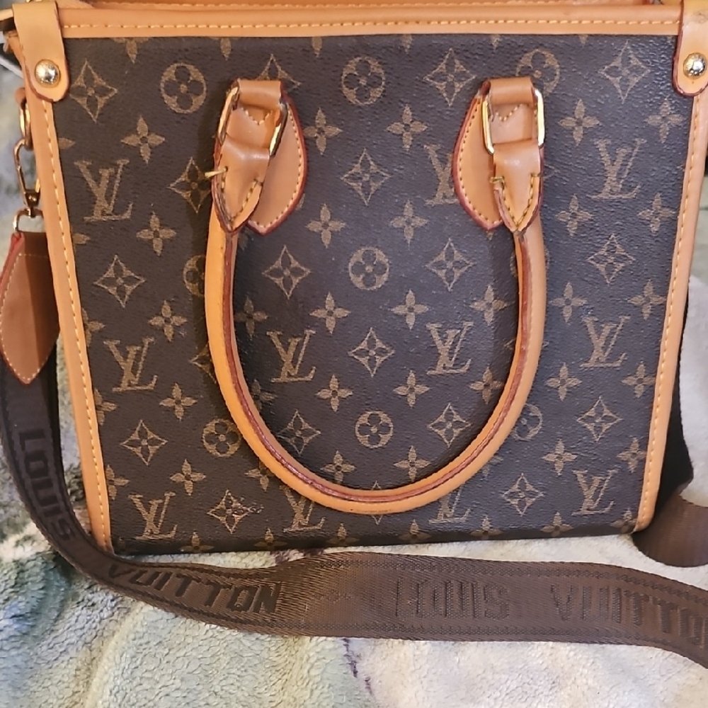 Brown Monogram Shoulder Bag